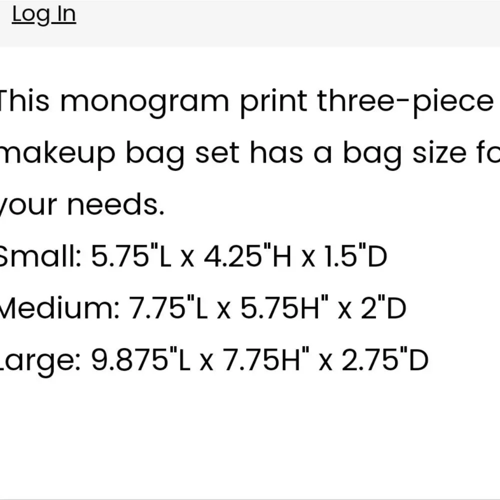 Juicy Couture JC Logo‎ 3-PC Makeup Bag Set
